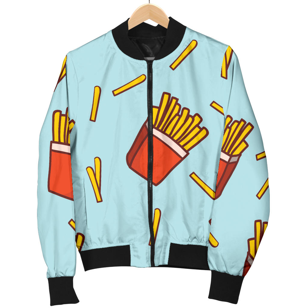French Fried Pattern Print Design 02 Men Bomber Jacket