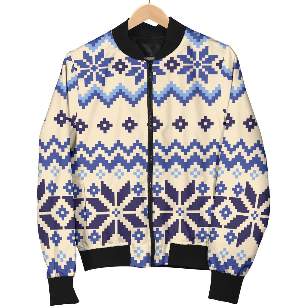 Nordic Pattern Print Design A03 Men Bomber Jacket