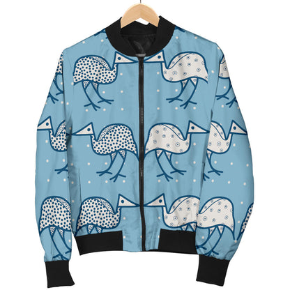 Emu Pattern Print Design 01 Men Bomber Jacket