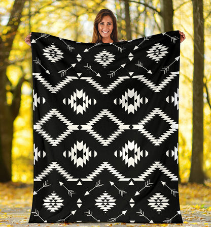 Native Pattern Print Design A04 Premium Blanket