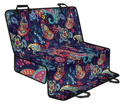 Paisley Boho Pattern Print Design A06 Rear Dog Car Seat Cover Hammock