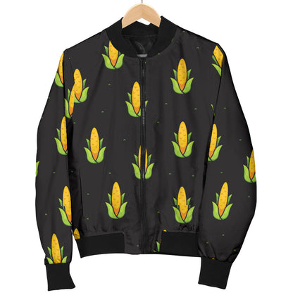 Corn Pattern Print Design 04 Men Bomber Jacket