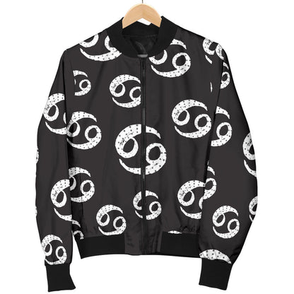 Cancer Zodiac Pattern Print Design 02 Men Bomber Jacket