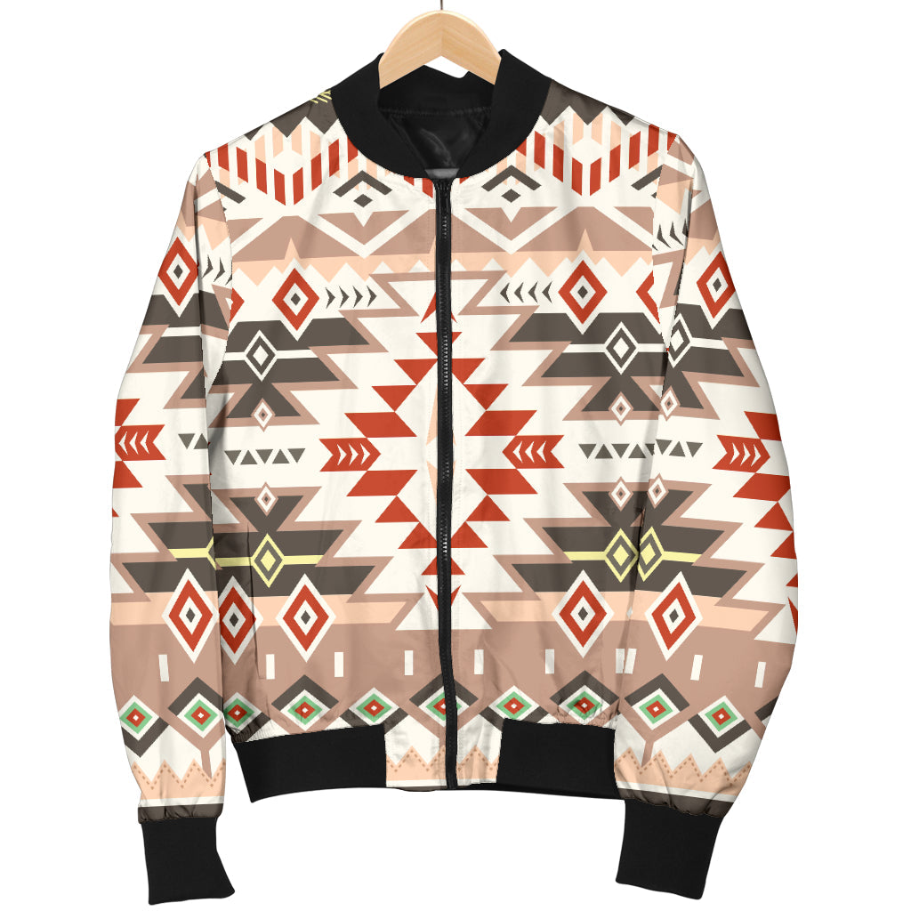 Aztec Pattern Print Design 05 Men Bomber Jacket