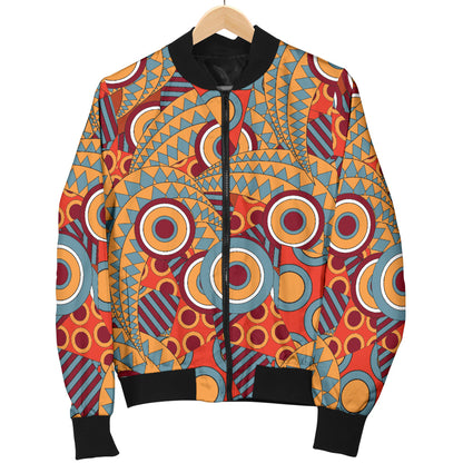 African Pattern Print Design 06 Men Bomber Jacket
