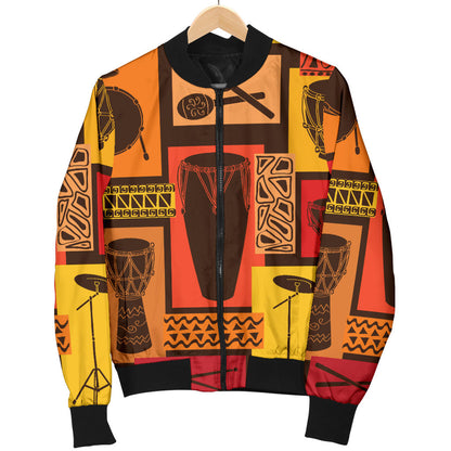 Percussion Pattern Print Design 02 Men Bomber Jacket
