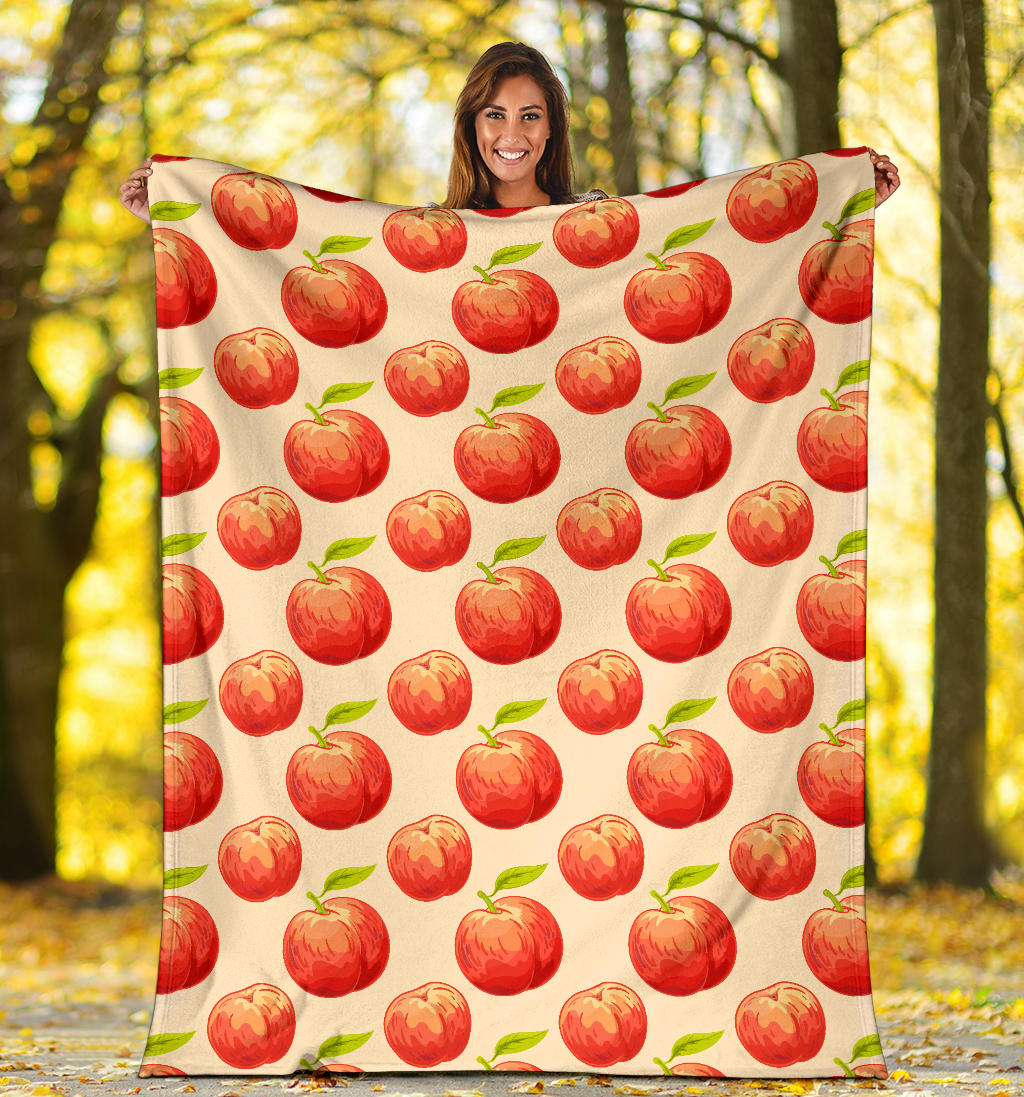 Peach Pattern Print Design A03 Premium Blanket