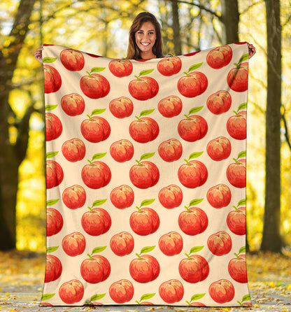 Peach Pattern Print Design A03 Premium Blanket
