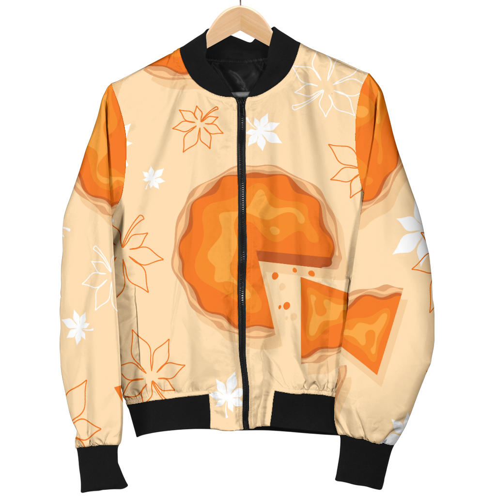 Pie Pattern Print Design A01 Men Bomber Jacket