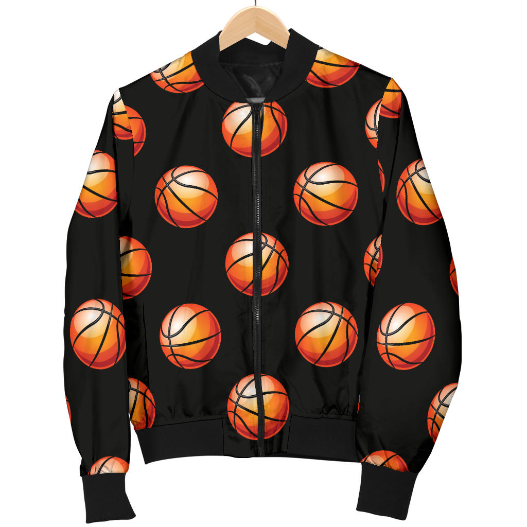 Basketball Pattern Print Design 01 Men Bomber Jacket