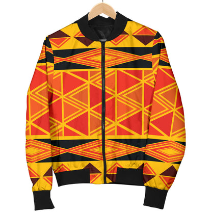 African Pattern Print Design 01 Men Bomber Jacket