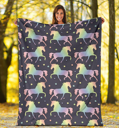 Rainbow Pattern Print Design A05 Premium Blanket
