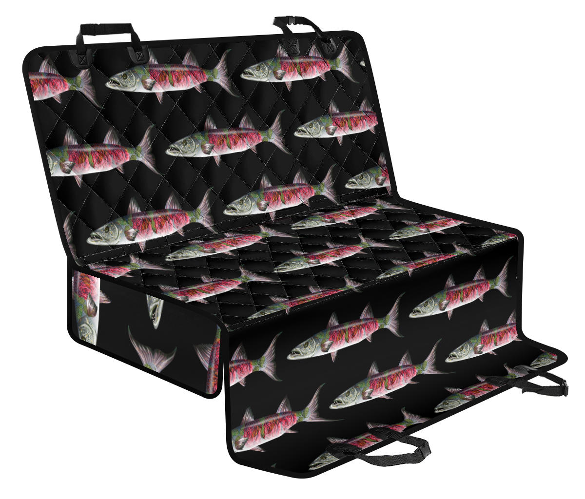 Barracuda Pattern Print Design 02 Rear Dog Car Seat Cover Hammock