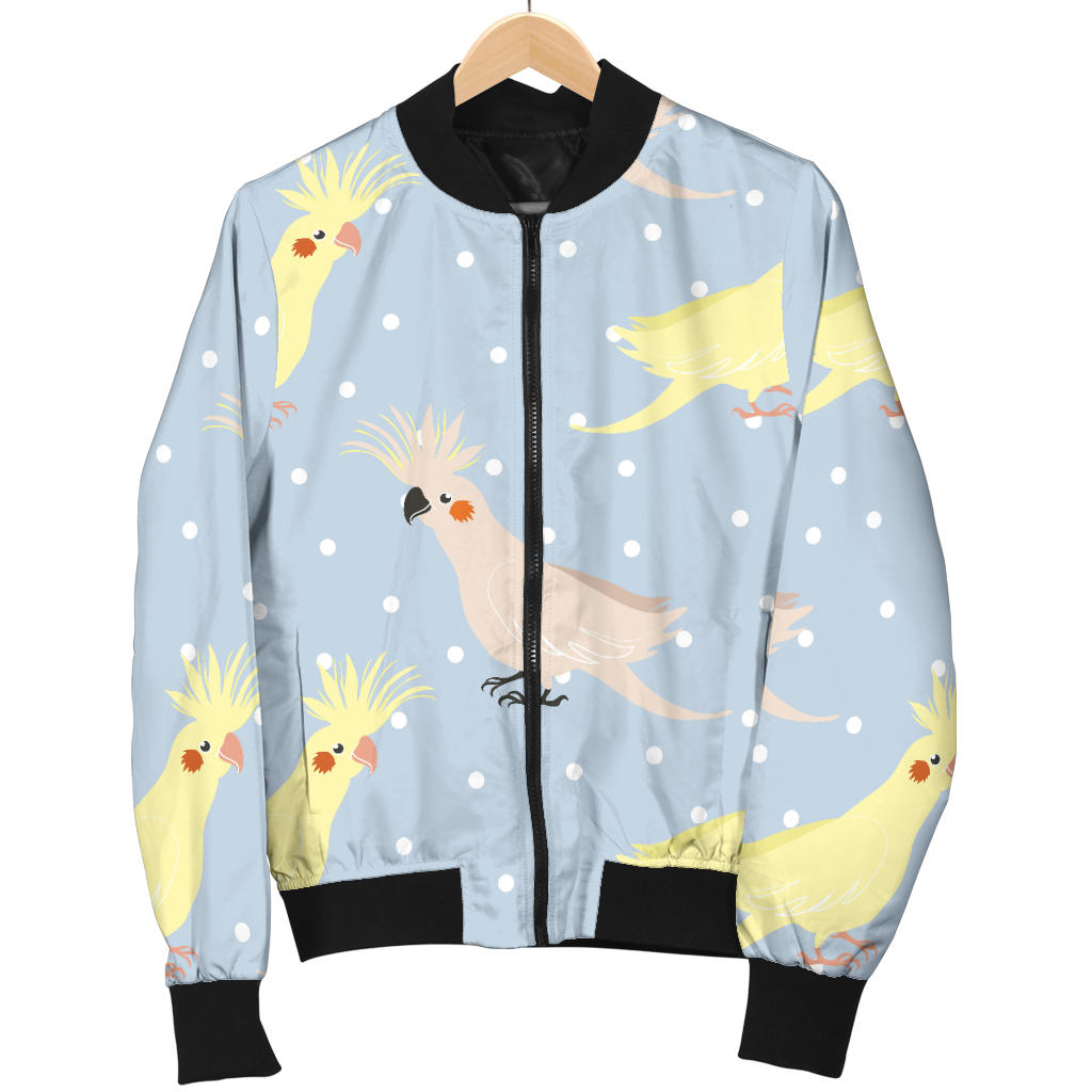 Cockatiel Pattern Print Design 03 Men Bomber Jacket