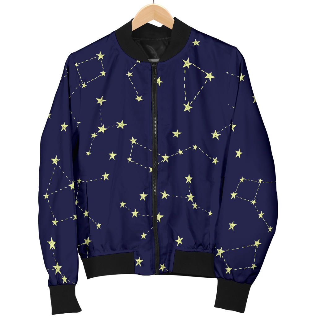 Constellation Pattern Print Design 02 Men Bomber Jacket