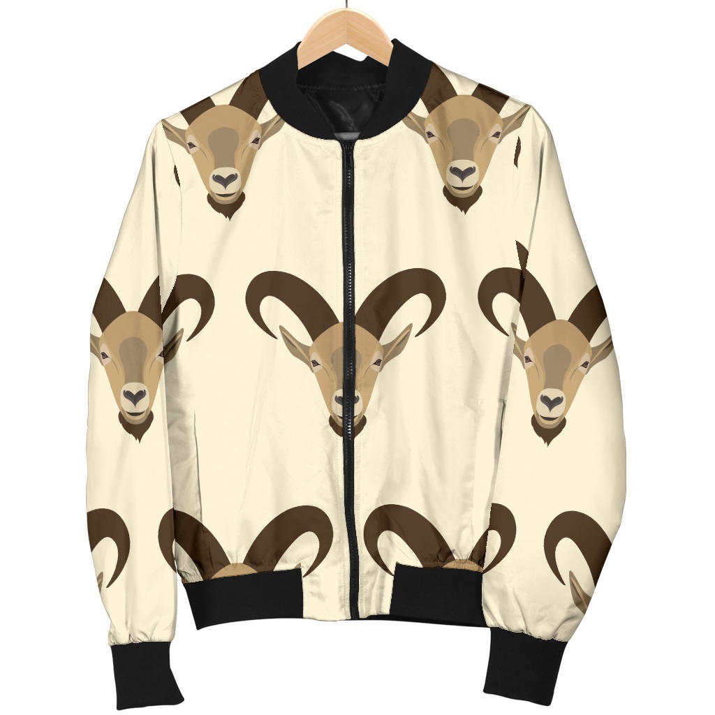Goat Pattern Print Design 01 Men Bomber Jacket