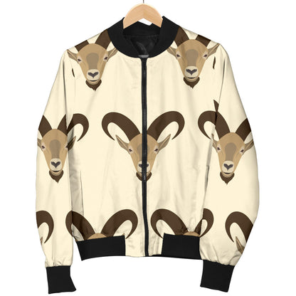 Goat Pattern Print Design 01 Men Bomber Jacket