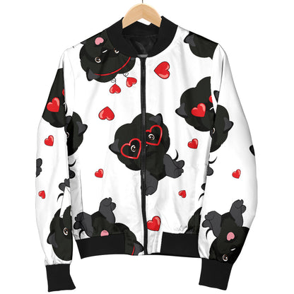 Affenpinscher Pattern Print Design 01 Men Bomber Jacket