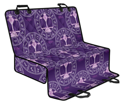 Libra Pattern Print Design 03 Rear Dog Car Seat Cover Hammock