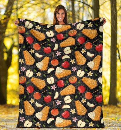 Apple Pie Pattern Print Design 01 Premium Blanket