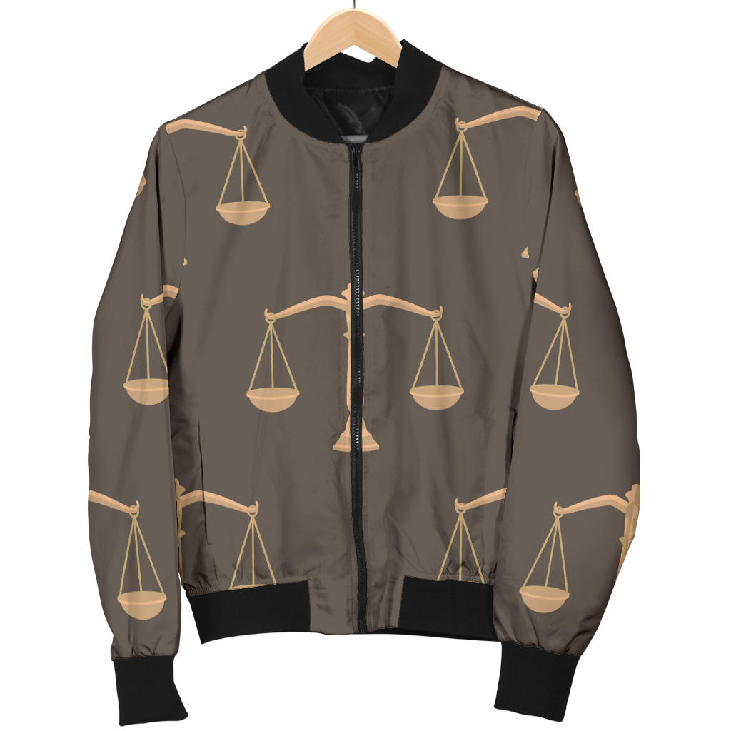 Libra Pattern Print Design 01 Men Bomber Jacket
