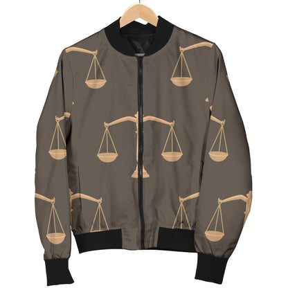 Libra Pattern Print Design 01 Men Bomber Jacket