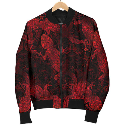 Gecko Pattern Print Design 04 Men Bomber Jacket