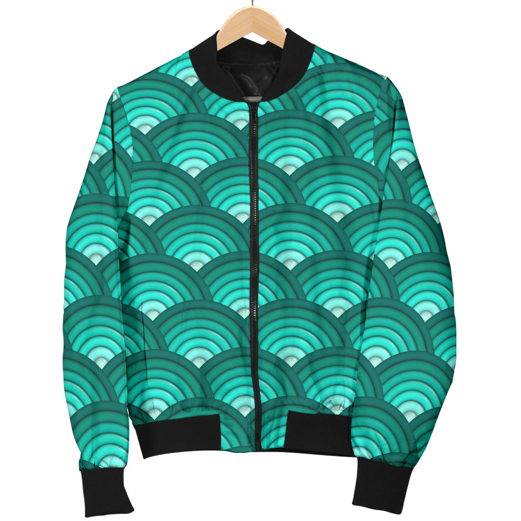 Scales Pattern Print Design 01 Men Bomber Jacket