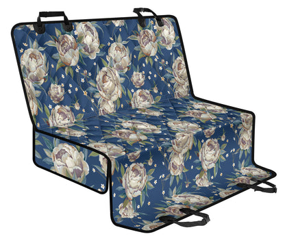 Peony Pattern Print Design A03 Rear Dog Car Seat Cover Hammock