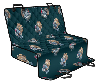 Turkey Pattern Print Design 03 Rear Dog Car Seat Cover Hammock