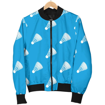 Badminton Ball Pattern Print Design 08 Men Bomber Jacket