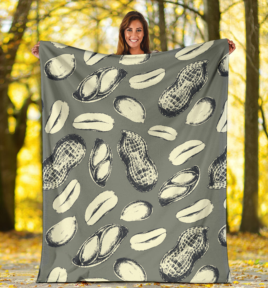 Peanut Pattern Print Design A01 Premium Blanket