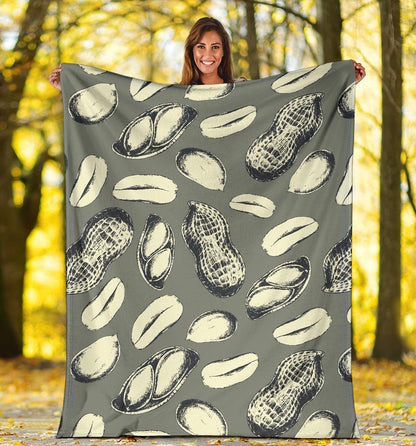 Peanut Pattern Print Design A01 Premium Blanket