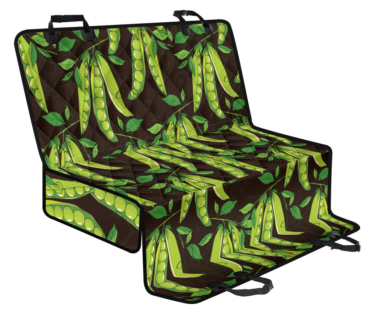 Peas Pattern Print Design A03 Rear Dog Car Seat Cover Hammock