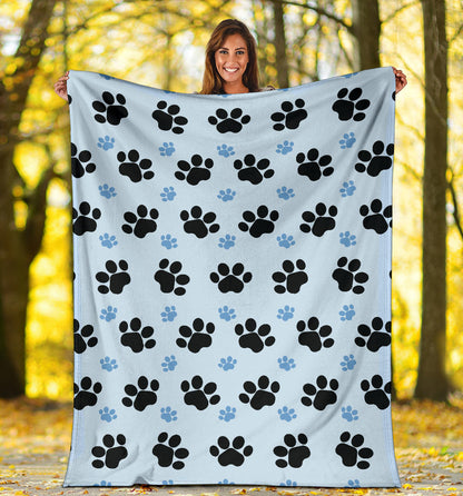 Paw Pattern Print Design A04 Premium Blanket
