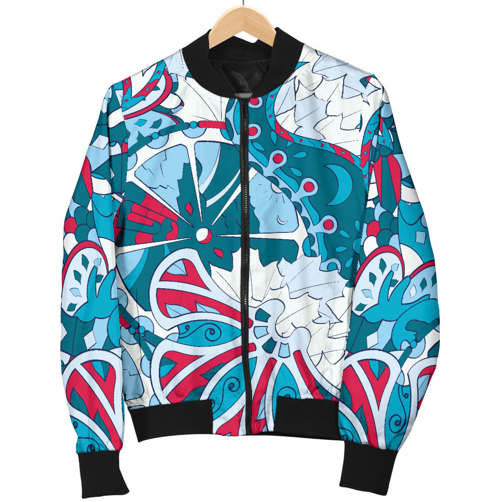 Funky Retro Pattern Print Design A05 Men Bomber Jacket