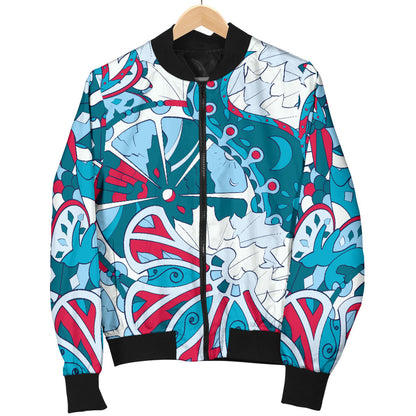 Funky Retro Pattern Print Design A05 Men Bomber Jacket