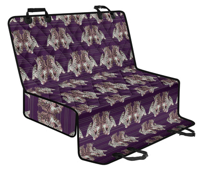 Leopard Pattern Print Design 01 Rear Dog Car Seat Cover Hammock
