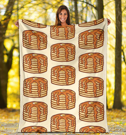 Pancake Pattern Print Design A02 Premium Blanket