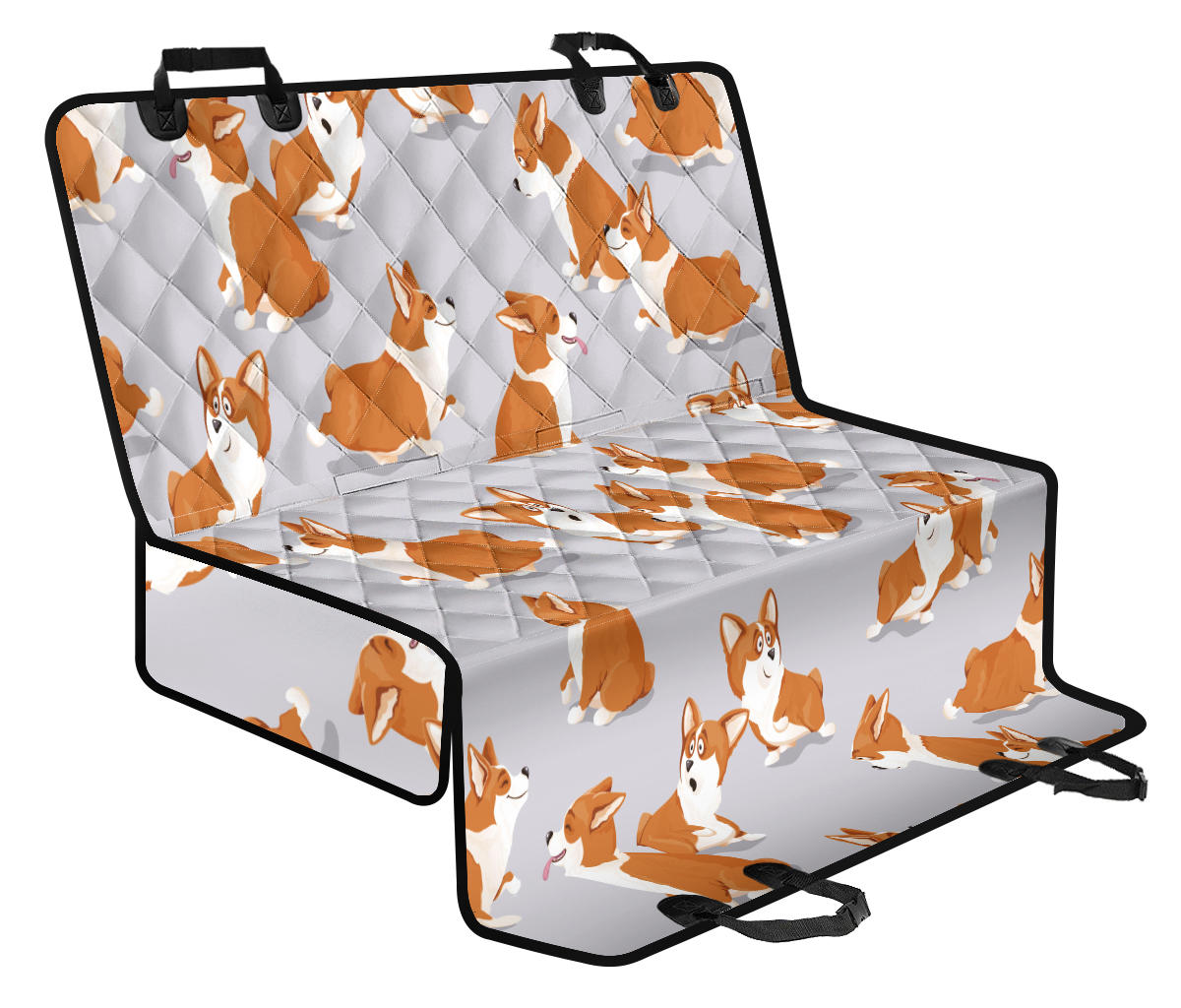 Pembroke Welsh Corgis Pattern Print Design A04 Rear Dog Car Seat Cover Hammock