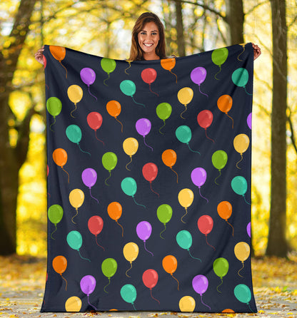Ballon Colorful Pattern Print Design 03 Premium Blanket