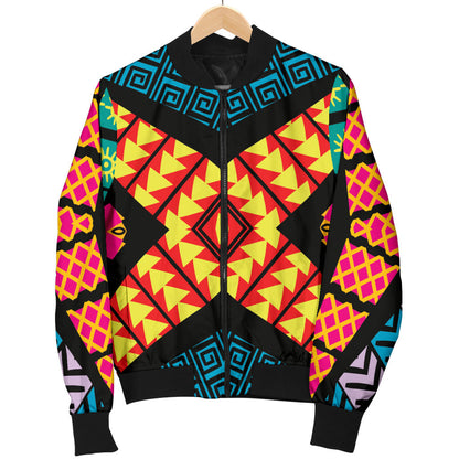 Kaleidoscope Pattern Print Design 05 Men Bomber Jacket