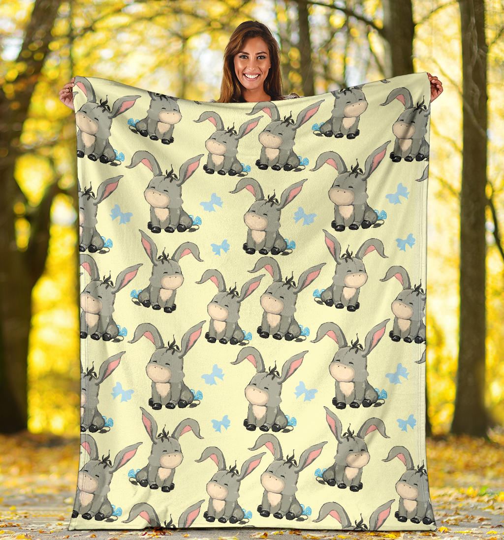 Donkey Baby Pattern Print Design 02 Premium Blanket