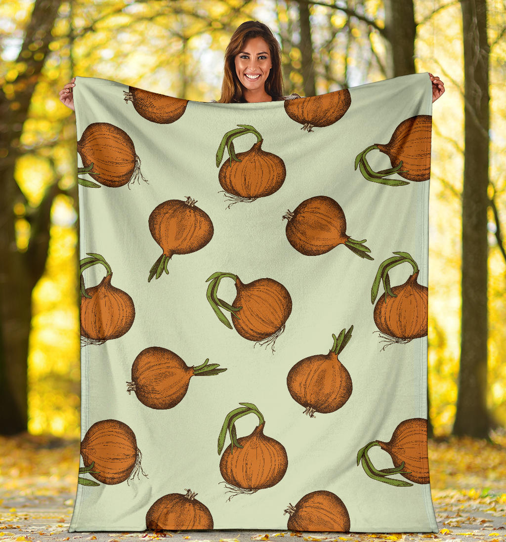 Onion Pattern Print Design A05 Premium Blanket