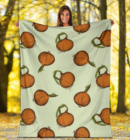 Onion Pattern Print Design A05 Premium Blanket