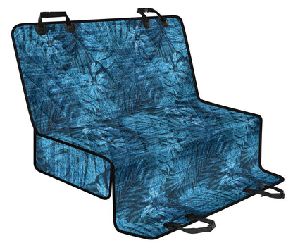 Jean Tropical Pattern Print Design 04 Rear Dog Car Seat Cover Hammock