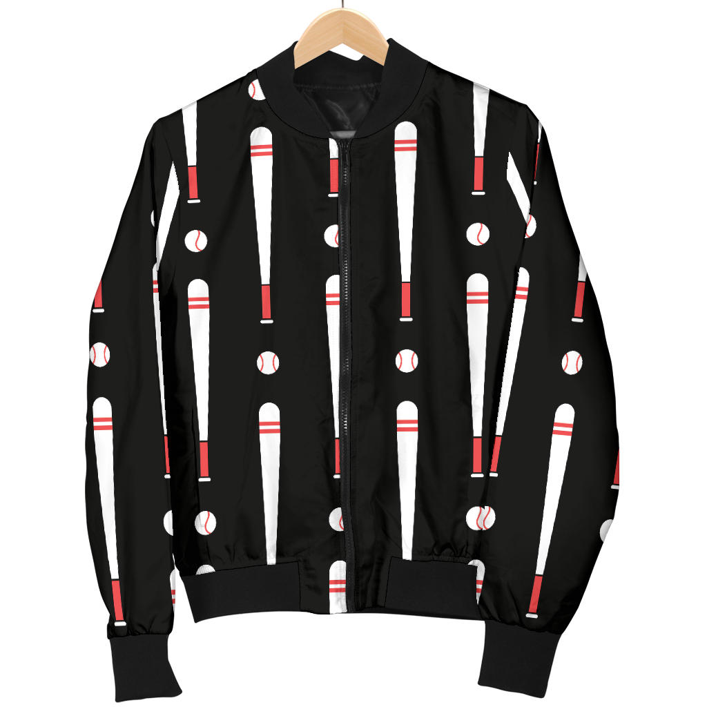 Baseball Pattern Print Design 03 Men Bomber Jacket