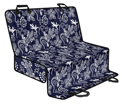 lizard Pattern Print Design 03 Rear Dog Car Seat Cover Hammock