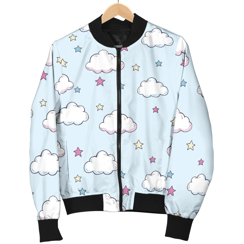 Cloud Pattern Print Design 01 Men Bomber Jacket