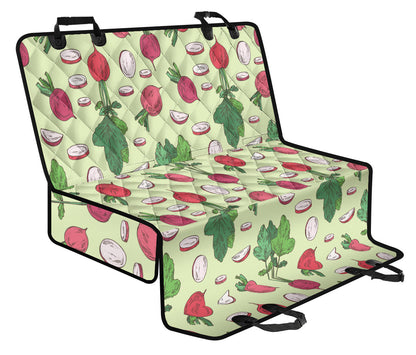 Radish Pattern Print Design A04 Rear Dog Car Seat Cover Hammock